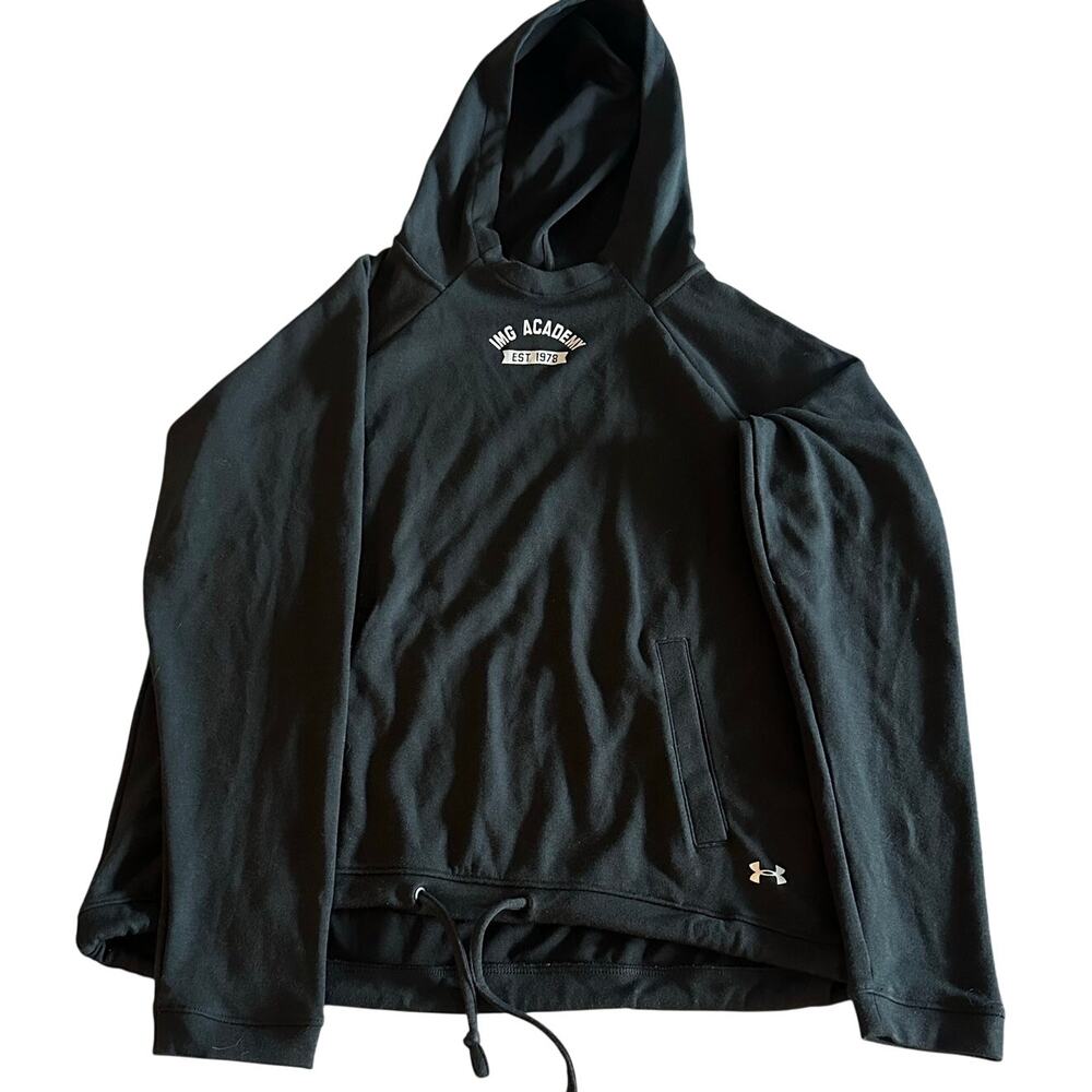Under Armour IMG Academy Black/White, Cold Gear, Loose Fit, Hoodie- S